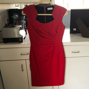 Calvin Klein red dress